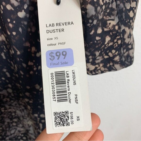 Lululemon Revera Duster Dress lab in Planet Surface Black Granite Multi XS NWT - Picture 5 of 8